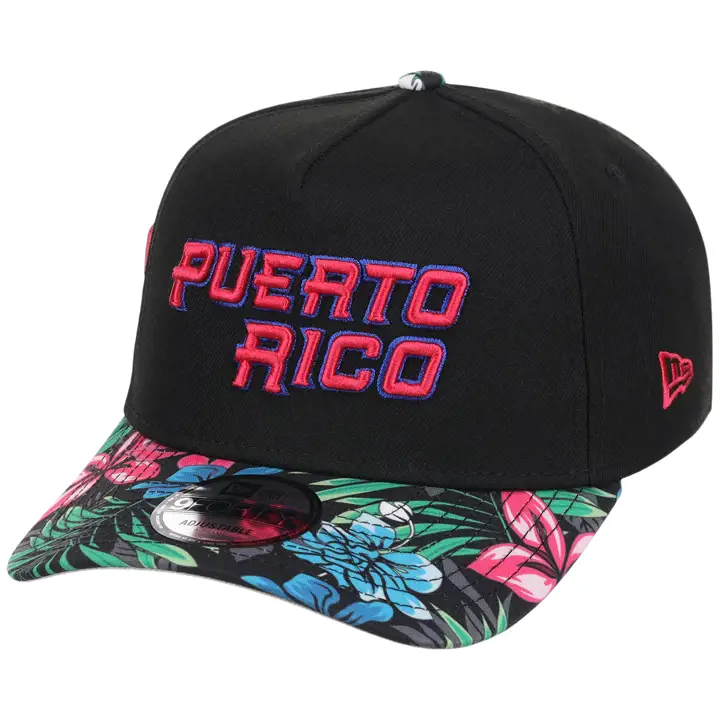 Casquette Puerto Rico LHD PR Parade 9FORTY AF NOIR/FLEURI/GRIS
