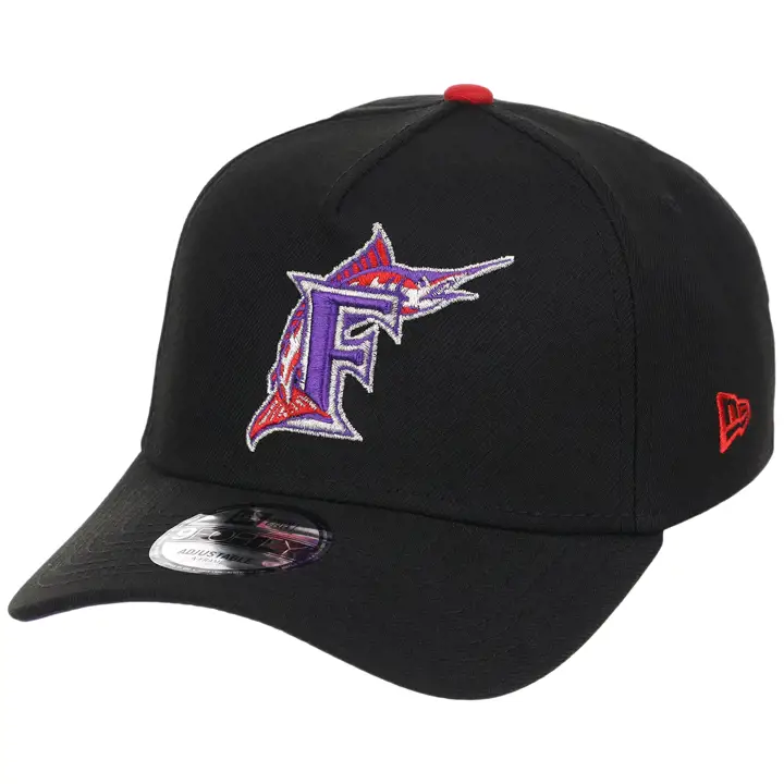 MIAMI MARLINS MLB LHD Galaxy Dust 9FORTY AF BLK/BLK/PUR