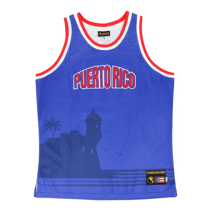 Maillot de basket-ball Porto Rico Fierté Nationale BLEU