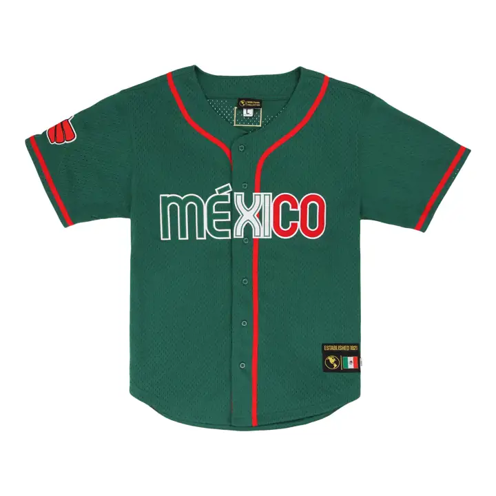 Maillot de Baseball Fierté du Mexique Vert