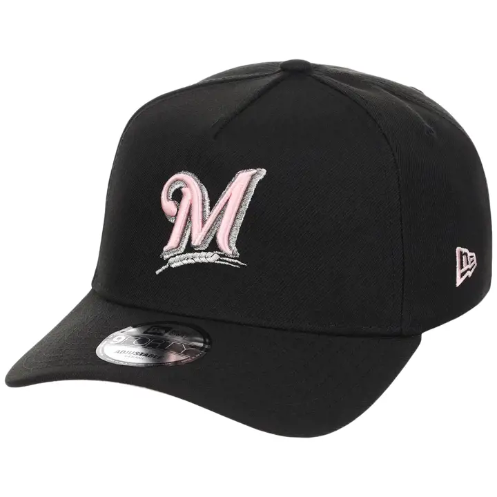 Milwaukee Brewers MLB GHC Cookies & Cream 9FORTY TAILLE UNIQUE NOI/NOI/