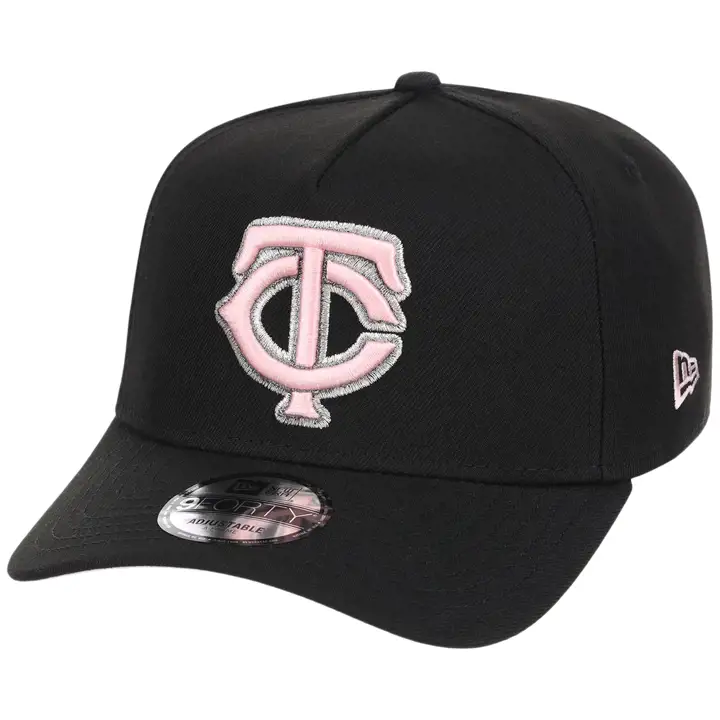 Minnesota Twins MLB GAUCHE Cookies & Cream 9FORTY TAILLE UNIQUE NOIR/NOIR/ROSE