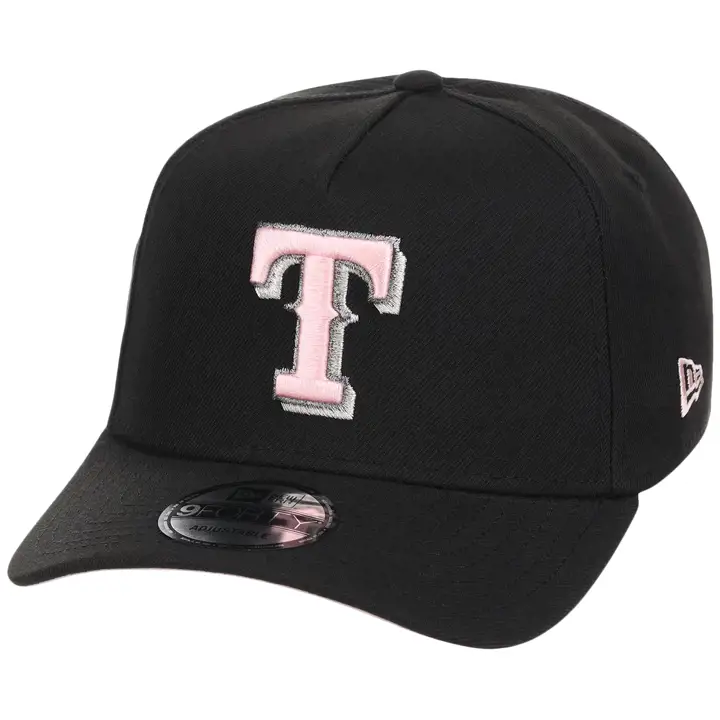 Texas Rangers MLB LHD Cookies & Cream 9FORTY AF BLK/BLK/PNK