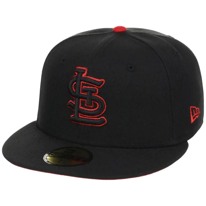 Casquette 59FIFTY Midnight Massacre MLB LHD des St. Louis Cardinals - Noir/Blanc