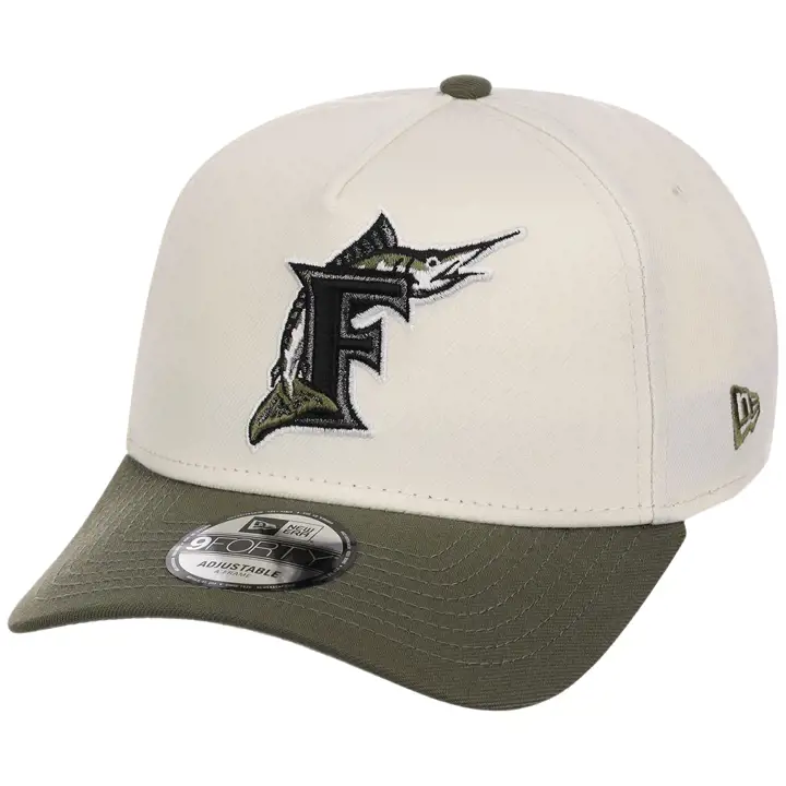 Miami Marlins MLB LHD Chrome Olive 9FORTY AF CHROME/OLV/GRY