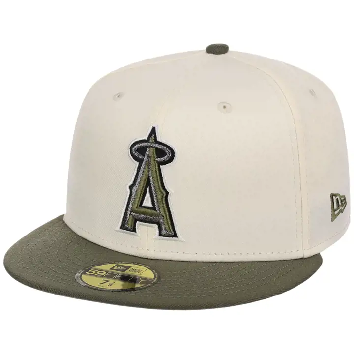 Los Angeles Angels MLB LHD Chrome Olive 59FIFTY CHROME/OLV/G