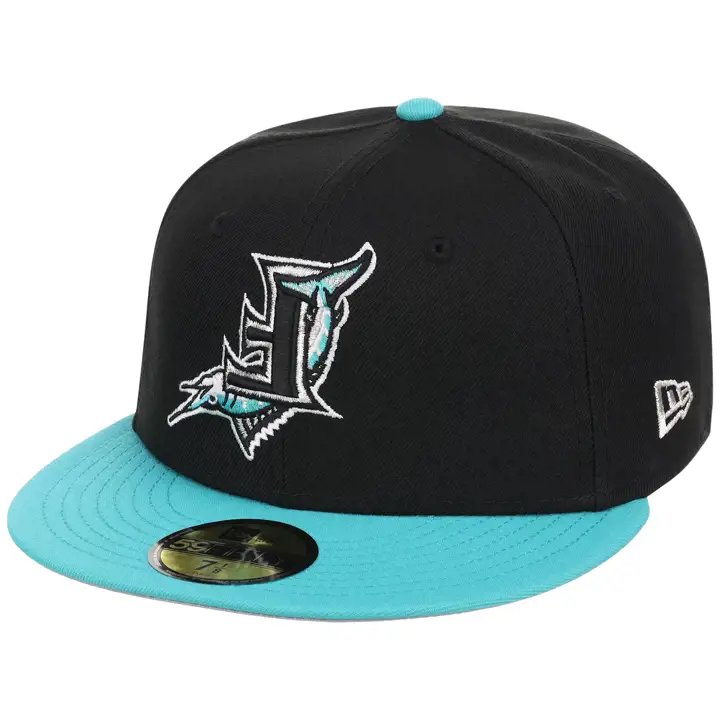 Florida Marlins MLB LHD Flipmode 2.0 59FIFTY BLK/TEAL/GRY