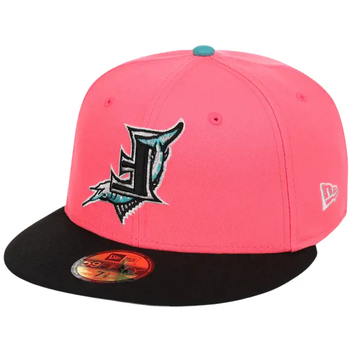 Florida Marlins MLB LHD Flipmode 2.0 59FIFTY PNK/BLK/GRY