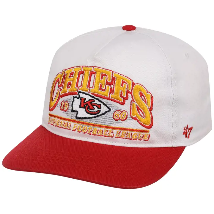 CASQUETTE DE FOOTBALL AMÉRICAIN KANSAS CITY CHIEFS NFL 47 BIG TIME 2T HITCH RF BLANC/ROUGE