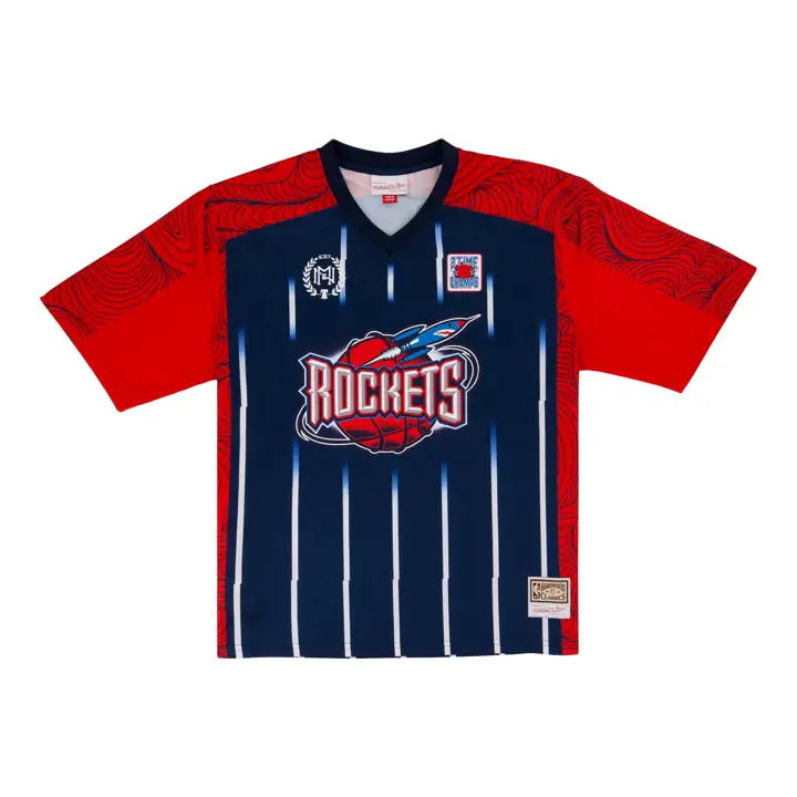 Maillot de football NAVY des Houston Rockets NBA Goaline