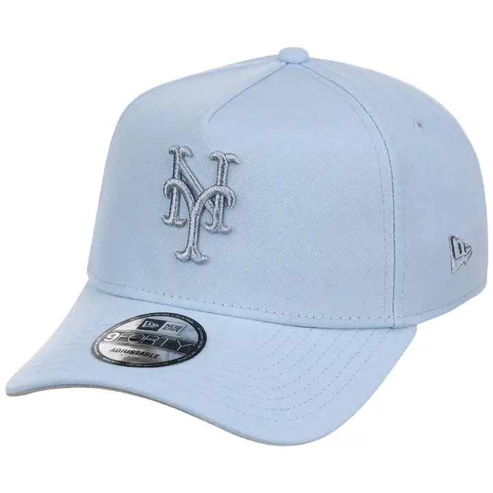 New York Mets MLB Glacial Blue 9FORTY AF LBL/GRY