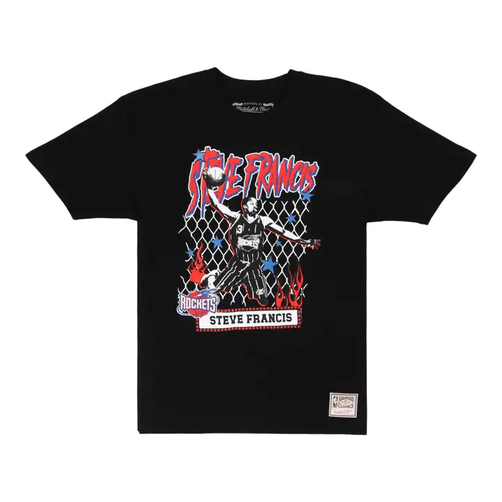 Houston Rockets NBA Street Ball Player Tee Steve Francis BLK