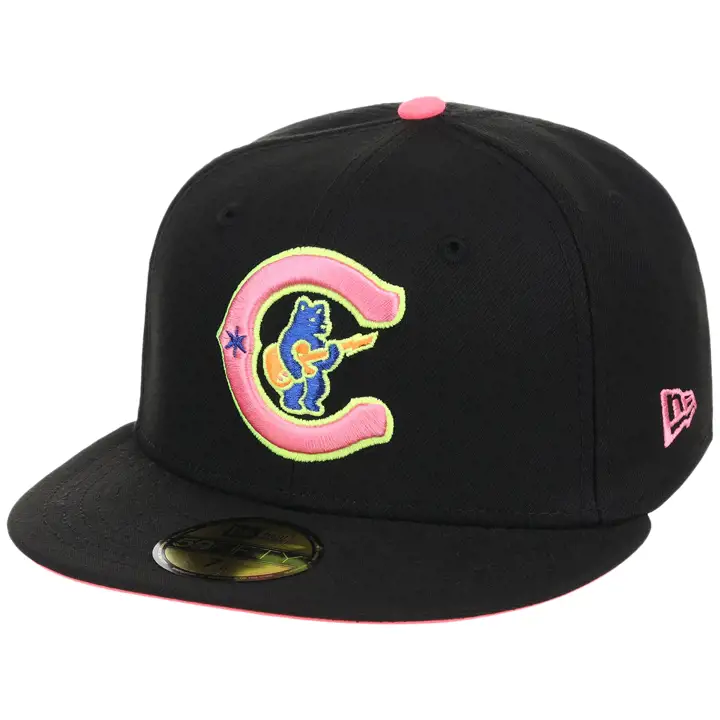 CHICAGO CUBS GCH Lolla Black Neon 59FIFTY NOI/NOI/ROS