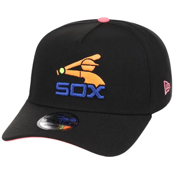 CHICAGO WHITE SOX GAUCHER Lolla Noir Néon 9FORTY AJ NOIR/NOIR/ROSE