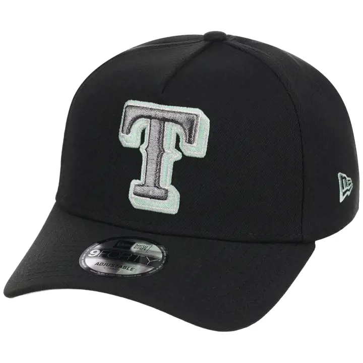 TEXAS RANGERS MLB LHD Alpine Snow 9FORTY AF NOIR/NOIR/COULEUR ÉCUME DE MER