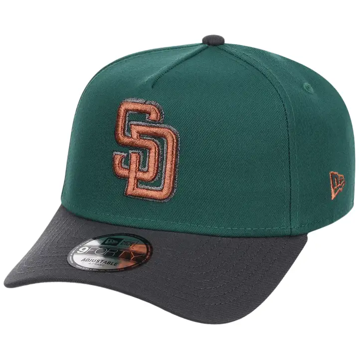 SAN DIEGO PADRES MLB LHD Émeraude Graphite 9FORTY TAILLE UNIQUE VERT/GRAP