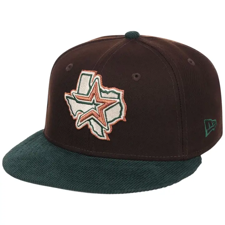 CASQUETTE HOUSTON ASTROS MLB GAUCHER Forest Ember 59FIFTY MARRON FONCÉ/VERT FONCÉ/GR