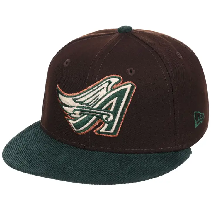 ANAHEIM ANGELS MLB LHD Forest Ember 59FIFTY DKBROWN/DKGRN/GR