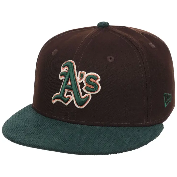 OAKLAND ATHLETICS MLB GAUCHER Forest Ember 59FIFTY MARRON FONCÉ/VERT FONCÉ