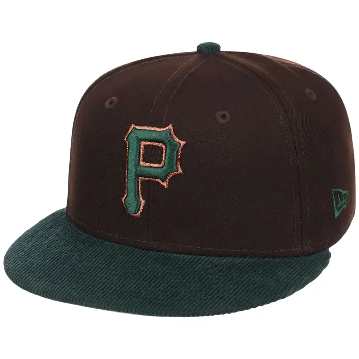 CASQUETTE 59FIFTY MLB PITTSBURGH PIRATES LHD DK BROWN/DK GR FOUREST EMBER