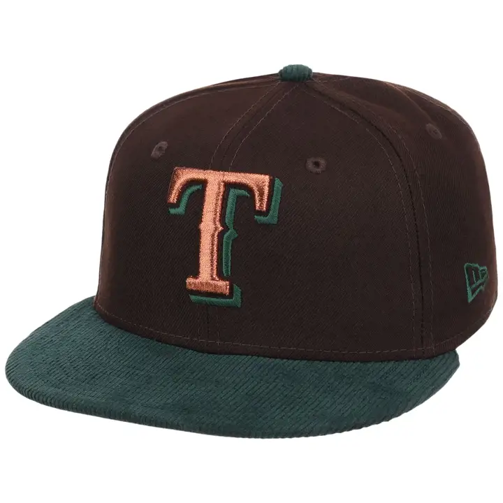 TEXAS RANGERS MLB GAUCHE Forêt Braise 59FIFTY MARRONF/VERTF/GRISE