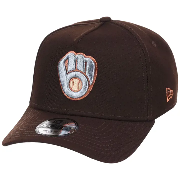 MILWAUKEE BREWERS MLB LHD Frosted Bark 9FORTY AF DKBRN/DKBRN