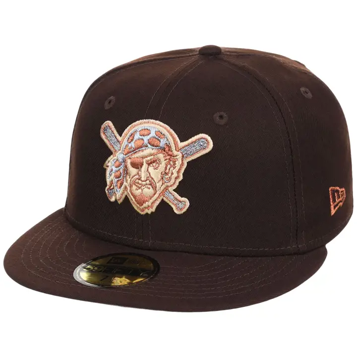 PITTSBURGH PIRATES MLB LHD Frosted Bark 59FIFTY DKBRN/DKBRN/
