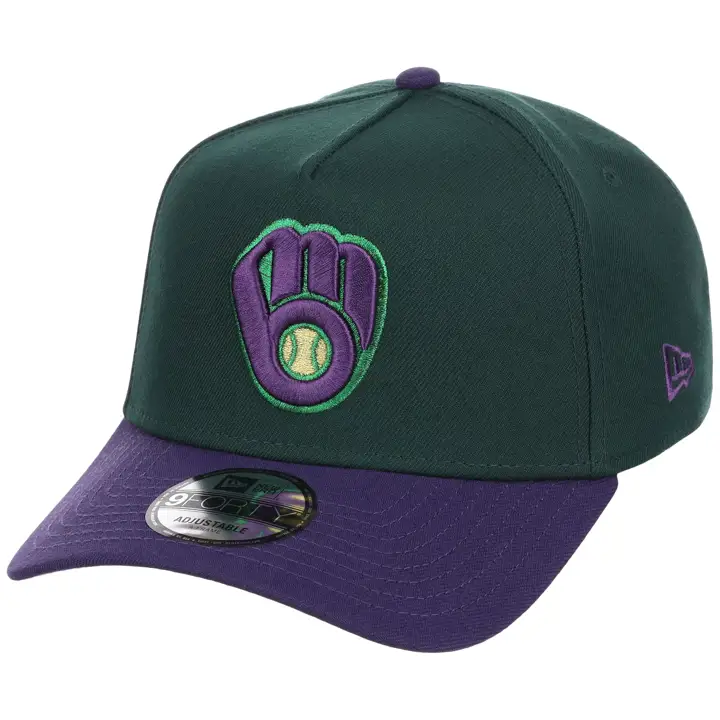 MILWAUKEE BREWERS MLB LHD Joker 9FORTY AF DKGRN/PUR/GRY