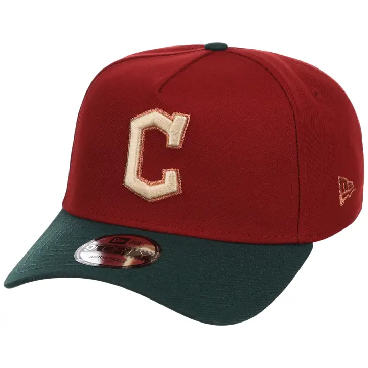 CLEVELAND GUARDIANS MLB GAUCHER Terra Verde 9FORTY AF ROUGE/VERT FONCÉ/
