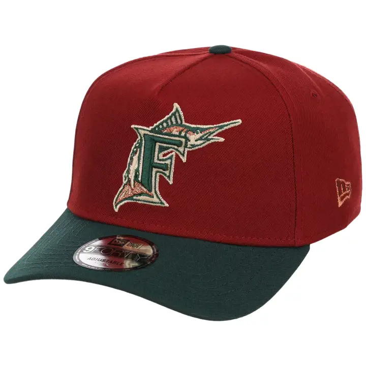 FLORIDA MARLINS MLB GAUCHER Terra Verde 9FORTY AJ RED/DKGRN/GRY