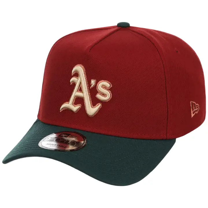 OAKLAND ATHLETICS MLB GAUCHER Terra Verde 9FORTY AF ROUGE/VERT FONCÉ/GR