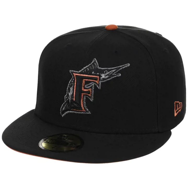 FLORIDA MARLINS MLB LHD Copper Pot 59FIFTY BLK/BLK/RUST