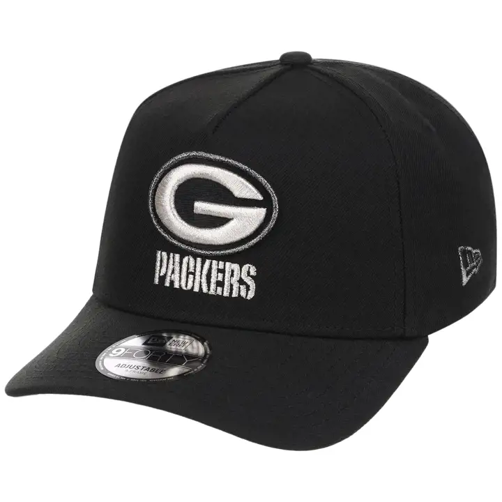 GREEN BAY PACKERS NFL LHD Liquid Titanium 9FORTY AF BLK/BLK/