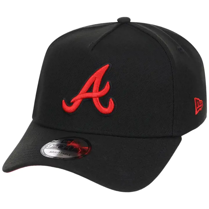 Atlanta Braves MLB BLKRED 9FORTY AF 2.0 BLK/BLK/RED