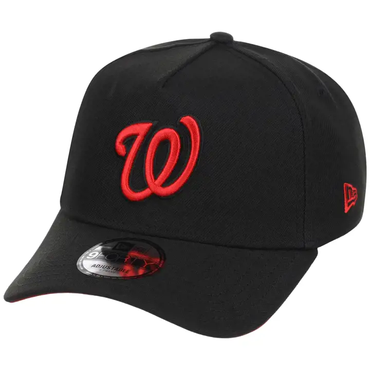 Washington Nationals MLB BLKRED 9FORTY AF 2.0 BLK/BLK/RED