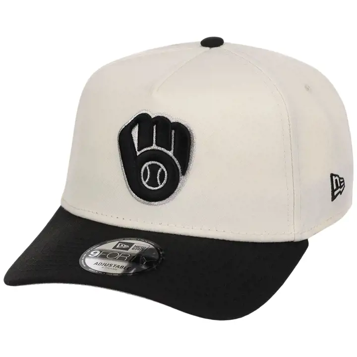 Milwaukee Brewers MLB CHRBLK 9FORTY AF 2.0 CHROME/BLK/GRY