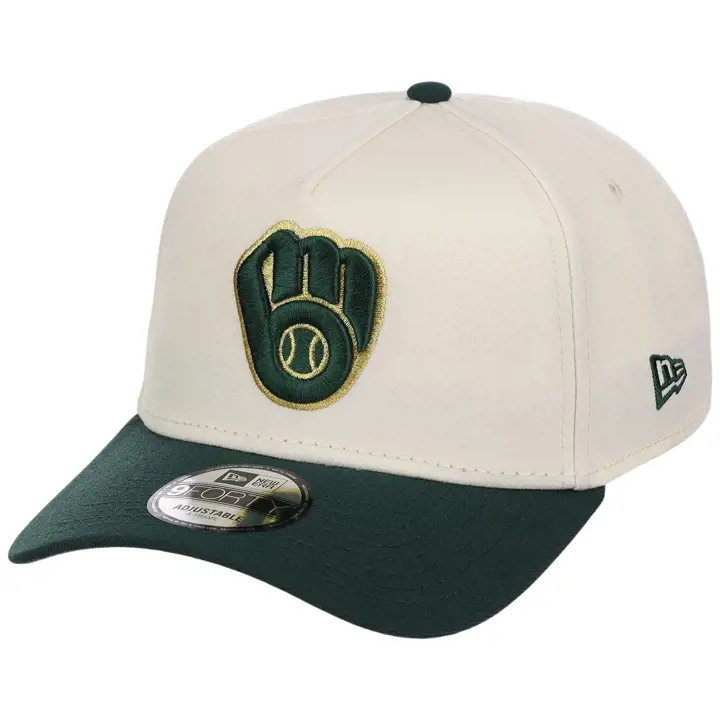 Milwaukee Brewers MLB CHRDKG 9FORTY AF 2.0 CHROME/DKGRN/GRY