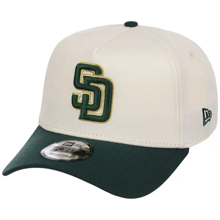 San Diego Padres MLB CHRDKG 9FORTY AF 2.0 CHROME/DKGRN/GRY