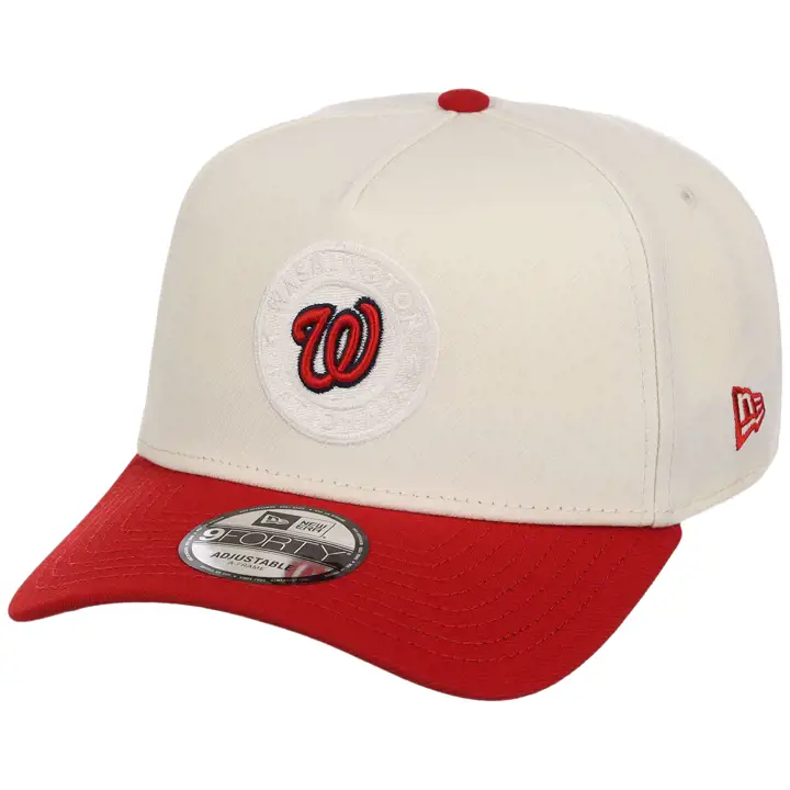Washington Nationals MLB CHROTC POP 9FORTY AF 2.0 CHROME/ROUGE