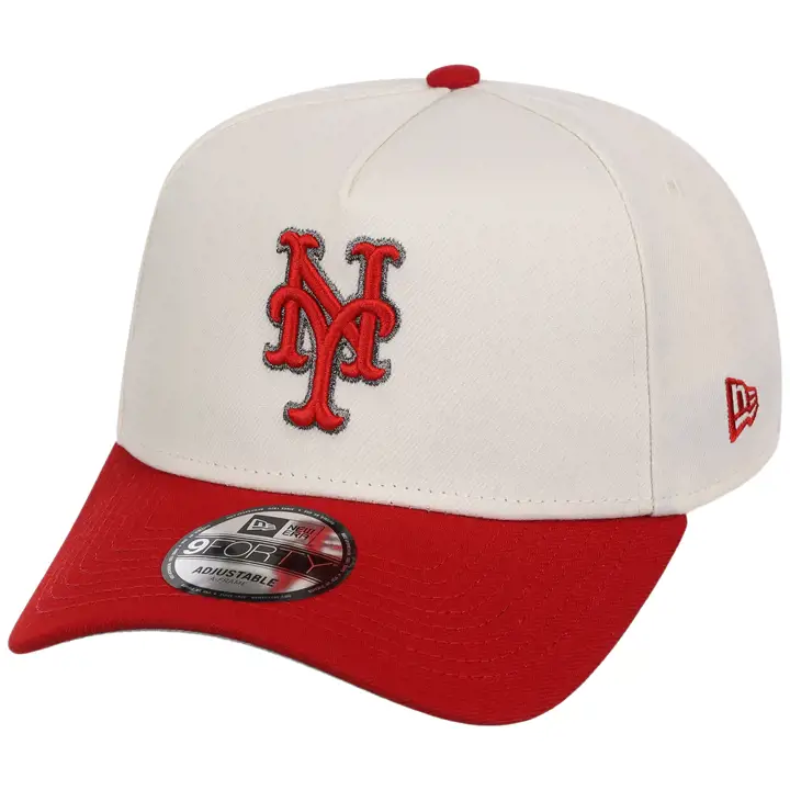 New York Mets MLB CHRRED 9FORTY AF 2.0 CHROME/ROUGE/GRIS