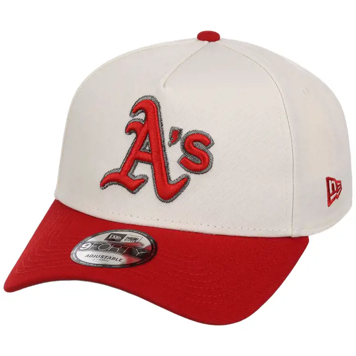 Oakland Athletics MLB CHRRED 9FORTY AF 2.0 CHROME/ROUGE/GRIS