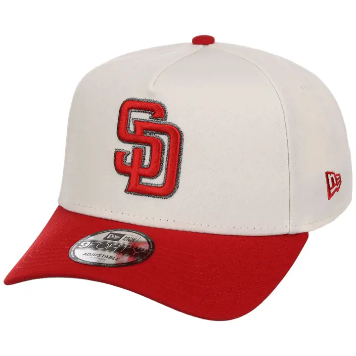 San Diego Padres MLB CHRRED 9FORTY AF 2.0 CHROME/RED/GRY