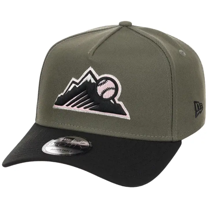 Colorado Rockies MLB OLVBLKPNK 9FORTY AF 2.0 OLV/BLK/PNK