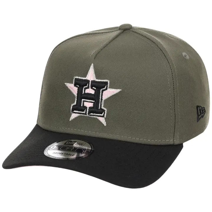Houston Astros MLB OLVBLKPNK 9FORTY AF 2.0 OLV/BLK/PNK