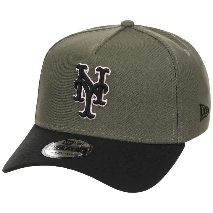 New York Mets MLB OLVBLKPNK 9FORTY AF 2.0 OLV/BLK/PNK