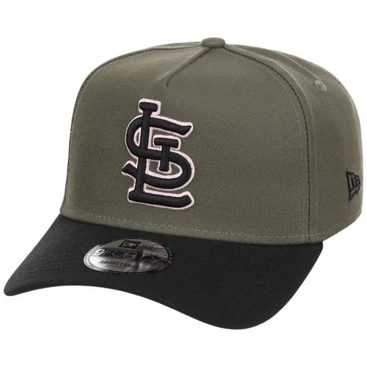 St. Louis Cardinals MLB OLVBLKPNK 9FORTY AF 2.0 OLV/BLK/PNK