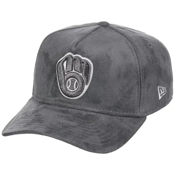 Milwaukee Brewers MLB GRYSUEDE 9FORTY AF 2.0 DKGRY/DKGRY/GRY