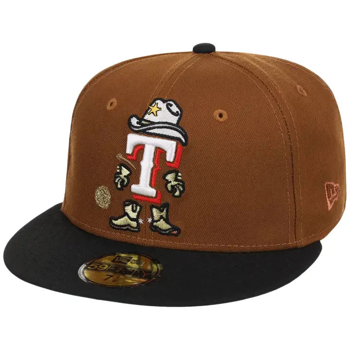 TEXAS RANGERS MLB GAUCHE Dessin animé 59FIFTY VERT/FLEURI/VERT CLAIR