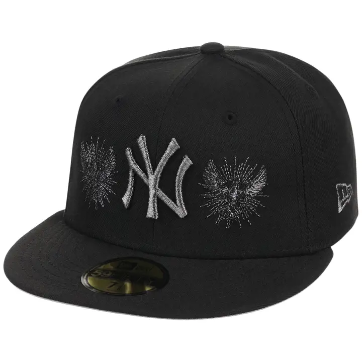 NEW YORK YANKEES MLB NYC FF26 Birds 59FIFTY BLK/BLK/GRY