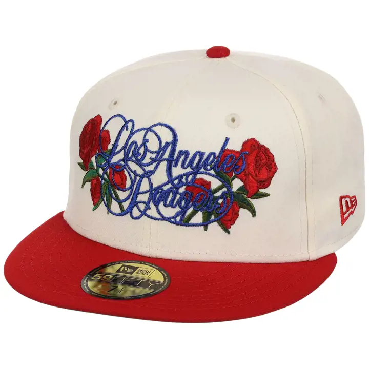 LOS ANGELES DODGERS MLB NYC FF26 Rose Script 59FIFTY CHROME/